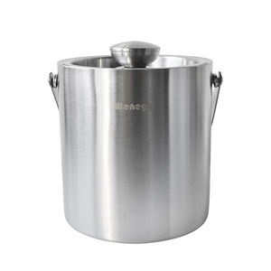 Secchiello per Ghiaccio in Acciaio Inox a Doppia Parete Isolato, Mantiene il Ghiaccio Congelato Più a Lungo, 3 Litri con Coperchio - Product Image 2