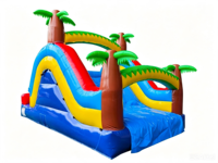 Arche gonflable de haute qualité pour enfants, avec toboggan, mur d'escalade et clôtures, équipement de jeux de plein air pour enfants