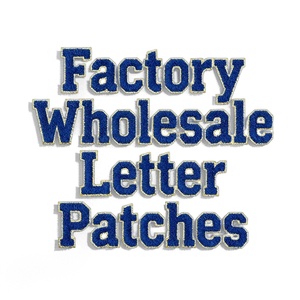 Patchs brodés en gros, patchs lettres autocollants de couleur personnalisée - Patchs alphabet varsity, initiales, cadeaux DIY, décoration - Product Image 1