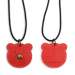 <b>Cute</b> PU leather <b>bear</b> pendant, Japanese style, can be used as a mask or glasses strap, anti-loss pen lanyard. - Product Image 4