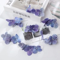 Bunga Semanggi Empat Daun Buatan DIY Jepit Rambut Aksesori Pakaian Hydrangea Kotak Permen Pernikahan Dekorasi Hadiah Pesta Bunga Palsu