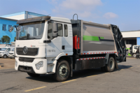 Truk Penghancur Sampah Listrik Shacman 12CBM, Truk Kompresi Sampah untuk Sanitasi Kota
