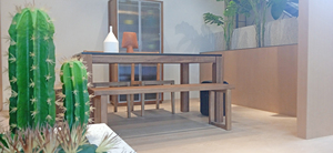 <span class=keywords><strong>Table</strong></span> à manger rectangulaire, pieds en bois massif, assemblage rapide, pièces - Product Image 6