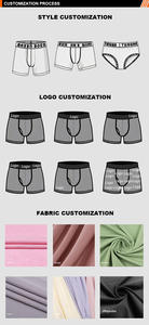 Mode druck Nahtlose hochela tische Big Cock Viskose Modal Badehose Herren Swim Boxer Briefs Hosen Unterwäsche - Product Image 5