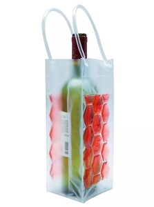 Clara <span class=keywords><strong>rosa</strong></span> de plástico de PVC de refrigerador de hielo bolsa de <span class=keywords><strong>vino</strong></span> para <span class=keywords><strong>la</strong></span> botella de <span class=keywords><strong>vino</strong></span> - Product Image 5