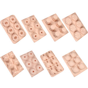 Moldes para pasteles silicona 3D bandejas hechas a mano pudín postre horneado molde para muffin - Product Image 1
