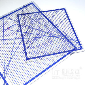 Règles à matelasser carrées en acrylique transparent YAGELI avec logo personnalisé, règle de couture sur mesure - Product Image 5