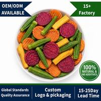 Groothandel Camping Snacks Gedroogd Gemengd Fruit Lichtgewicht Draagbaar Gezonde Snack Non-GMO Gedroogde Groenten Gedroogd Fruit