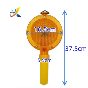 Lampe de signalisation LED pour cône de signalisation, cône de circulation lumineux clignotant, lampe solaire pour cône de signalisation, bâton de signalisation d'urgence portatif - Product Image 2