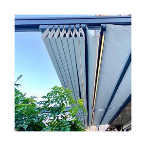 Tenda <span class=keywords><strong>da</strong></span> Sole Retrattile Motorizzata per Esterni, Impermeabile, con Telaio in Alluminio e Sensore Vento/Pioggia, per Casa e Ristorante, Tessuto Resistente - Product Image 3