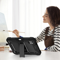 Coques de protection pour tablette adaptées aux enfants pour iPad Mini 8ème génération 2026, antichoc, hybrides, avec support et porte-crayon