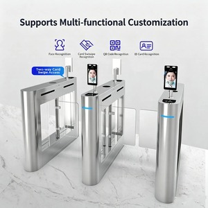 Porte automatique à vitesse variable Zhanjiang en acier inoxydable 304, portail pivotant coulissant pour écoles, gymnases et bureaux - Product Image 1