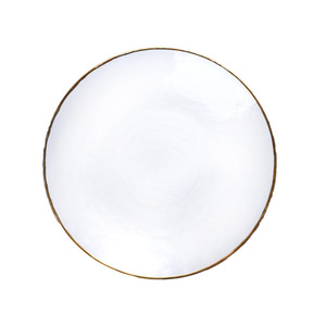 Assiette en <span class=keywords><strong>verre</strong></span> à bord doré Assiette à grains froids Bol en <span class=keywords><strong>pyrex</strong></span> Bol à dessert et à salade Vaisselle en <span class=keywords><strong>verre</strong></span> - Product Image 6
