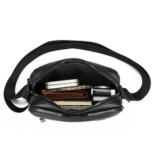 Sac bandoulière en PU pour homme, style rétro, sac à l'épaule tendance, sac décontracté et professionnel avec poche zippée - Product Image 3