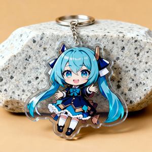 Llavero Holográfico de Burbuja de Té, Llavero Acrílico Personalizado, Anillo de Llavero Personalizado, Dijes Acrílicos, Llavero Acrílico Transparente - Product Image 1