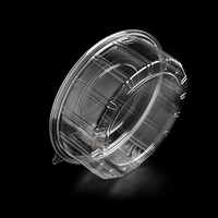 Antibuée Gel Alimentaire 8 11 pouces Dôme Transparent Jetable En Plastique Gâteau Conteneur PET Transparent Rond Gâteau Boîte D'emballage avec Couvercle