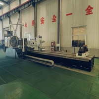 Tour CNC horizontal CK61200G avec alésage de broche extra large, machine multitâches pour le traitement des filetages de tubes en alliage à haute dureté
