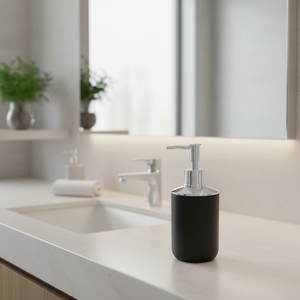 Fornitura all'ingrosso nero PP ABS cromato 65x65x175cm bottiglia di disinfettante per le mani dispenser di sapone liquido - Product Image 3