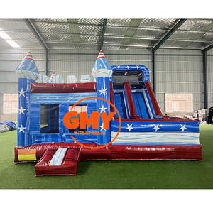 Meilleures Offres Château Gonflable Combo Toboggan Hpfburg Château Gonflable Extérieur avec Souffleur - Product Image 6