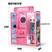Mini machine à griffes en métal à pièces Jeu de vente de prix de défi en 10 secondes Accepteur de billets de société pour enfants Fun Gift-Oriented