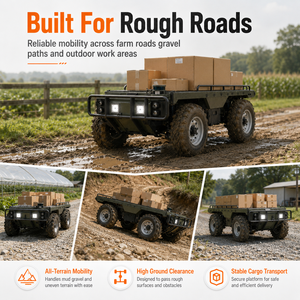 4x4 UGV Platform 500kg Payload IP67 Hybrid Off Road Unmanned Ground Vehicle For Farm Transport - Product Image 3