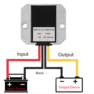 Convertidor DC-DC de 12V a 24V 15A 360W, Regulador de Voltaje, Módulo de Fuente de Alimentación Impermeable IP68, Transformador Adaptador 50/60Hz Monofásico - Product Image 6