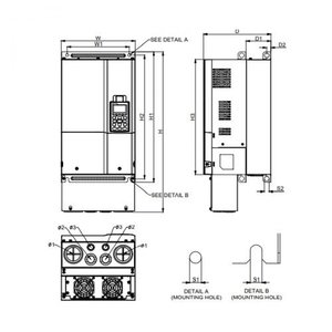 Nouveau variateur de fréquence original série VFD CP2000 VFD550CP43S-21 55KW 75HP 460VAC 105A en stock entrepôt - Product Image 1