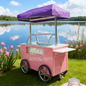 Carrito de Helados Móvil con Exhibidor, Aprobado por la CE 2025 - Product Image 6