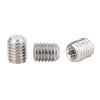 304 316 Vis de réglage sans tête en acier inoxydable à tête hexagonale creuse Torx à pointe plate