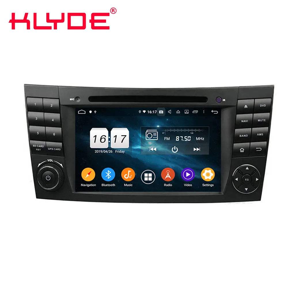 KD-7010 안드로이드 10.0 옥타 코어 터치 스크린 플래시 64GB 자동차 자동 멀티미디어 dvd 플레이어 GPS 네비게이션 E 클래스 W211 CLS W219