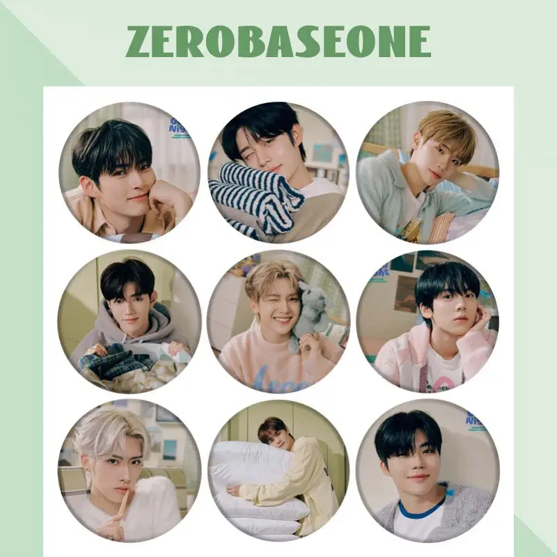 Kpop Idol Group ZB1 2024 Saludos DE LA TEMPORADA Buenas noches Broche Hojalata Insignia Botón Pin Insignia