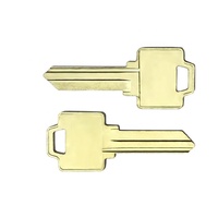 Échantillon gratuit Clé vierge de la maison WR5 Clé de porte en argent nickelé avec poignée en laiton Clé de porte