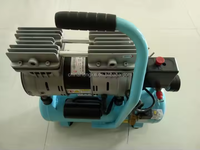 Compresseur d'air industriel à piston portable 9L-50L 220V, refroidi par air, lubrifié, petit modèle 60kg, garantie d'un an