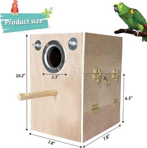 Solid Pattern Wooden <strong>Bird's</strong> <strong>Nest</strong> for Vertical Birdcage Accessories <strong>Nest</strong> Box for Factory Outlet - Product Image 2