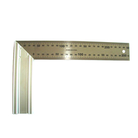 Règle d'angle CJTOOL 8''/200mm en alliage d'aluminium, multifonctionnelle pour le travail du bois, règle métallique fixe à 90 degrés, personnalisable OEM, garantie 3 ans