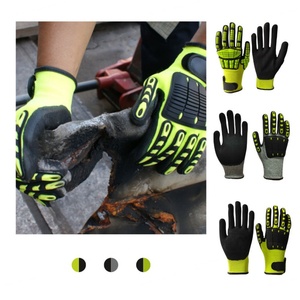 Guantes de Seguridad TPE Resistentes a Impactos, para Trabajo Pesado, Protección para la Industria del Petróleo, Gas y Minería, 7 oz de Grosor, 24 cm, Venta al Por Mayor - Product Image 2