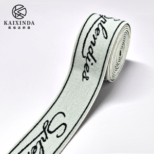 Tùy chỉnh thư độ đàn hồi cao Jacquard Webbing ban nhạc đàn hồi để trang trí các cạnh của đồ lót đàn hồi Dây thắt lưng - Product Image 1