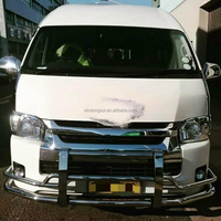 Pièces extérieures 4X4 pièces de voiture en acier inoxydable chromé pare-chocs arrière pour Toyota Hiace 2005-2015 corps large