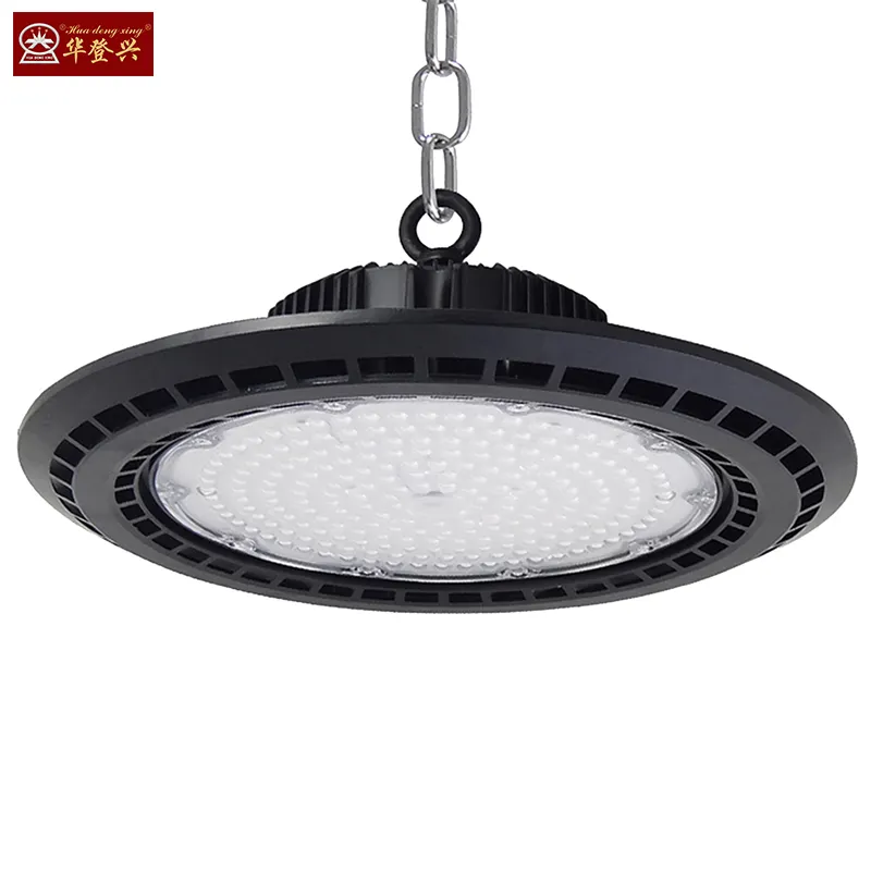 Lámpara led redonda de alta calidad, iluminación Industrial de 50w, 100w, 150w, 200w, venta al por mayor, ip65, ufo, luz de bahía alta, precio de proveedor