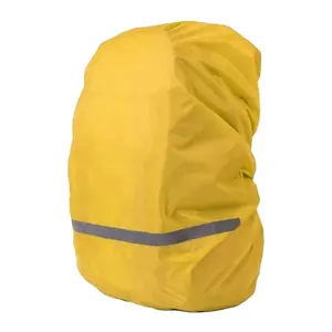 EN20471 high visibility reflective bag cover High Vis Waterproof Backpack Rucksack Cover Bag Rain Cover with Reflective Strip