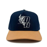 Gorra de Béisbol Personalizada DR Bull Head de 5 Paneles, Bordado de Dos Tonos, Ajustable, Estilo Deportivo Urbano, con Cierre a Presión, para Hombre y Mujer