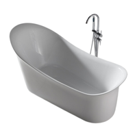 Baignoire autoportante moderne en acrylique de haute qualité avec drain, fonction de trempage et de massage pour hôtels, prix abordable