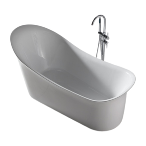 Baignoire autoportante moderne en acrylique de haute qualité avec drain, fonction de trempage et de massage pour hôtels, prix abordable - Product Image 2