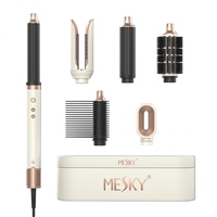 Brosse Sèche-Cheveux Ionique Anti-Dommages 5-en-1 Interchangeable pour Coiffure Professionnelle – Vente en Gros