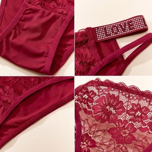 Culottes en dentelle pour femmes avec strass en gros, paillettes noires, sexy, tendance, tanga, sous-vêtements brillants, <span class=keywords><strong>jeune</strong></span> fille élégante, bikini - Product Image 3