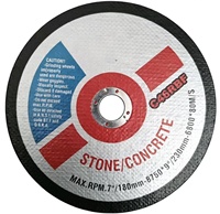 Disque de coupe abrasif professionnel de 7 pouces (180 x 1,6 mm) à bas prix et de haute qualité, disque de meulage, disque de coupe abrasif