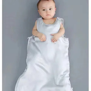 定制100% 桑蚕丝婴儿睡袋儿童被子防踢被子保暖婴儿睡眠被子