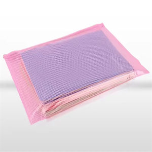 Bán buôn biểu tượng tùy chỉnh tài liệu trong suốt tập tin thư mục túi bền PVC ZIP tập tin Pouch với lưới cửa sổ không thấm nước PP chất liệu - Product Image 4
