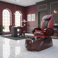 Fournisseur de mobilier pour salons de manucure Kangmei, pompe de vidange professionnelle, spa pour les pieds sans tuyau, fauteuil de pédicure avec bassin