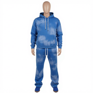 Customer Demanding Acid Wash Sun Faded Tracksuits New Stylish <b>Top</b> Trending Long Sleeve Pullover Tracksuits For <b>Men</b> - Product Image 1
